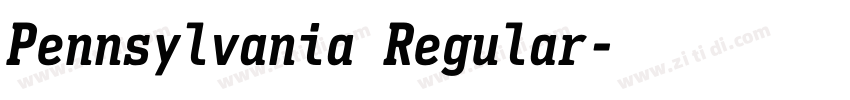 Pennsylvania Regular字体转换